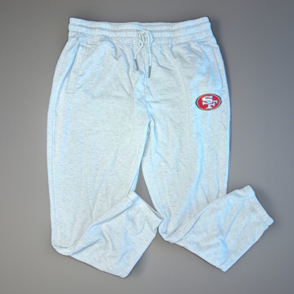 San Francisco 49ers Pants Men Large Gray Red NFL Football Comfortable Jogger